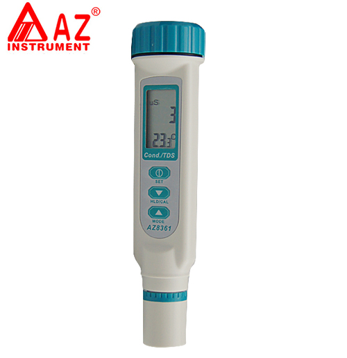 台湾衡欣 AZ8361便携式TDS水质测试笔 TDS检测笔电导率带温度补偿