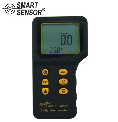 SmartSensor AR836+ Air-flow Anemometer