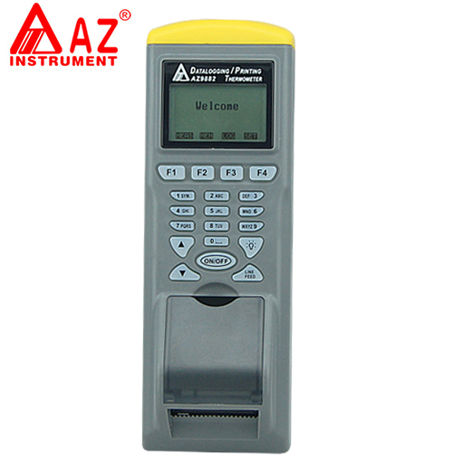 台湾衡欣 AZ9881高精度双热电偶温度记录仪 温度记录仪器带打印