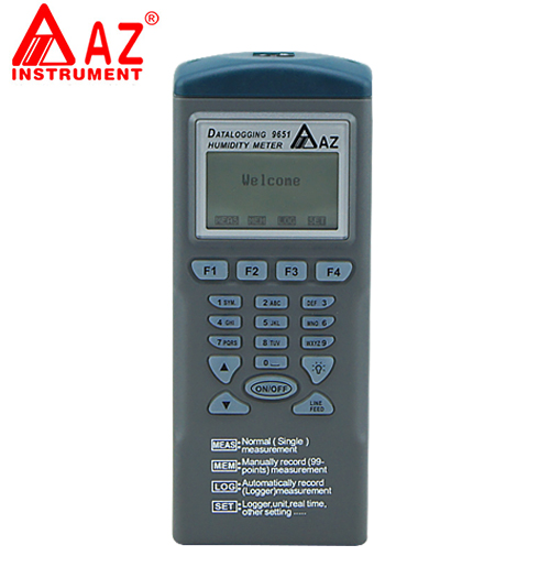 台湾衡欣 AZ9651便携分体式高精度温湿度记录仪多种测量模式带USB