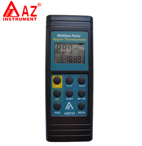 台湾衡欣原装正品 AZ8721温湿度计温湿度仪(带报警)湿度计