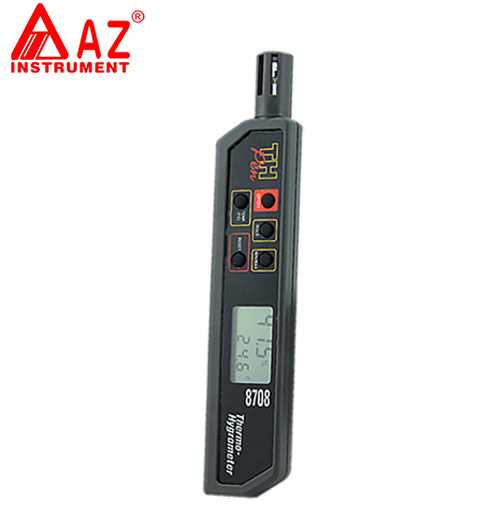 台湾衡欣 AZ8708精美笔形室内外温湿度计 工业电子温湿度计