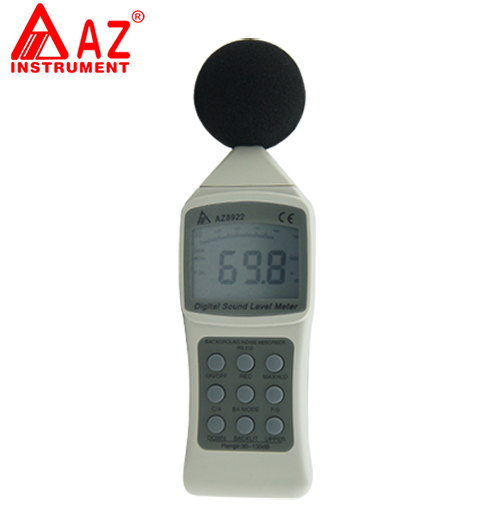 台湾衡欣 AZ8922噪音计 分贝仪 噪音测试仪 音量值dB测试仪噪音计