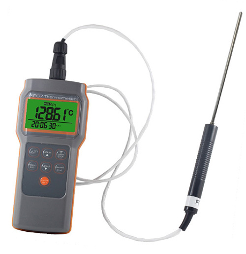 衡欣AZ8821高精度食品Pt100测棒温度计-100~300℃铂电阻传感器探针