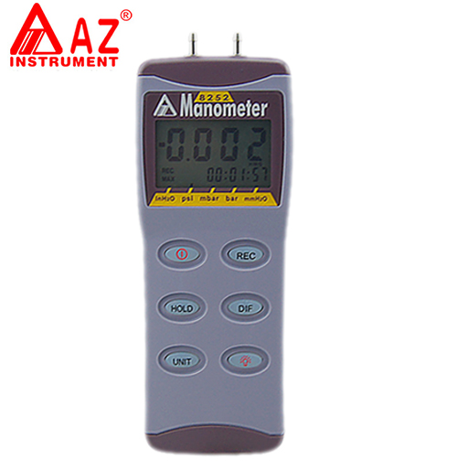 台湾衡欣 AZ8252高精度电子微压差计 数字压差仪 电子压力计
