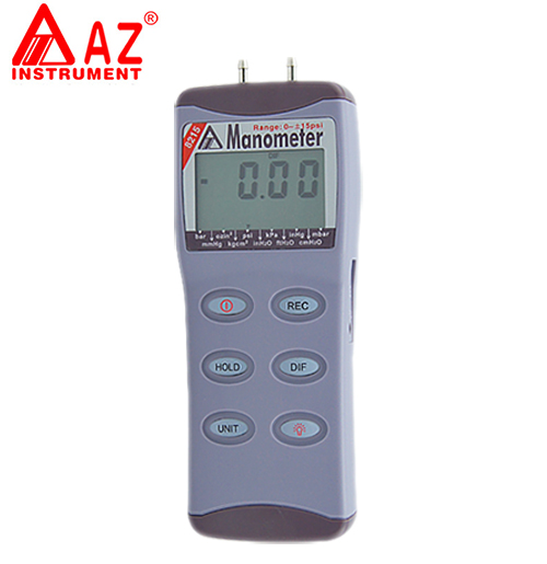 台湾衡欣 AZ8215精密电子压力计 数字压差计 压差表 电子压差仪