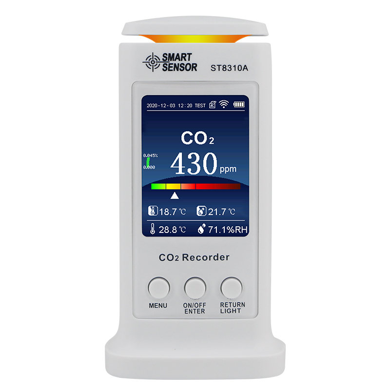 希玛ST8310A二氧化碳记录仪家用空气环境检测仪实时监控wifi连接