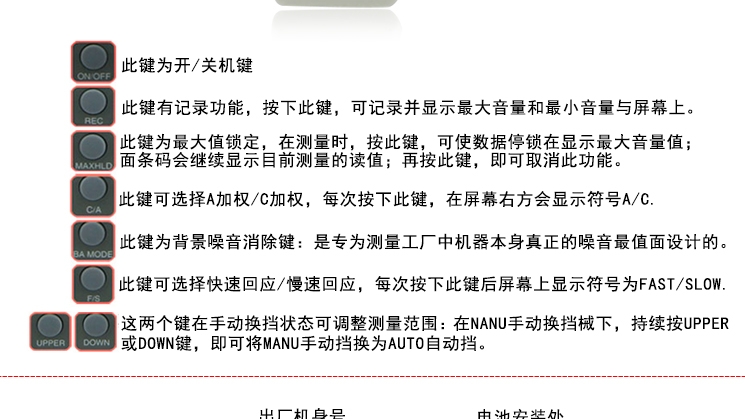 台湾衡欣 AZ8921高精度噪音计 分贝仪 声级计 噪声测试音量检测仪